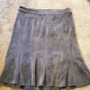 CJ Banks 20W grey corduroy skirt